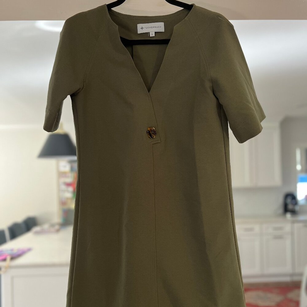 Army Green Tuckernuck Mini Dress